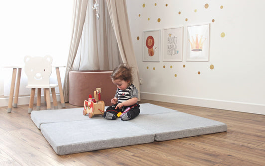 MeowBaby Spielmatte Velvet quadratisch 120x120cm