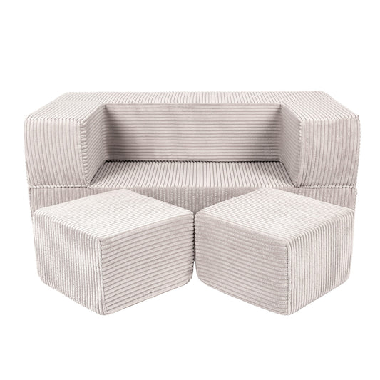 MeowBaby Spielsofa Ästhetik Cord Cube - Classic Cord Edition