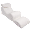 MeowBaby Sitzsack Wave Lounger Churro - creme/weiss
