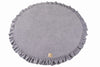 MeowBaby Spielmatte Velvet mit Volant 100cm kreisförmig