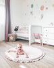 MeowBaby Spielmatte Velvet mit Volant 100cm kreisförmig
