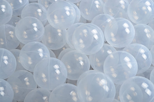 MeowBaby Ballset für Bällebad, 7cm, 50 Stck: Transparent