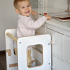 MeowBaby Montessori Küchenhelfer/Lernturm Solid