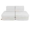 MeowBaby Spielsofa Mini Plus Premium Bouclé - cremé/weiss