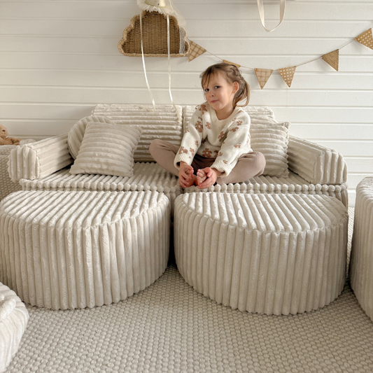 MeowBaby Spielsofa Mini Max Churros - Plüschcord Edition