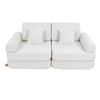 MeowBaby Spielsofa Mini Plus Premium Bouclé - cremé/weiss