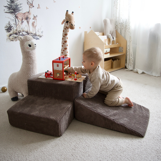 MeowBaby Schaumspielset Ästhetik Cord 3 Elemente - Classic Cord Edition