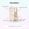 MeowBaby Montessori Küchenhelfer/Lernturm Solid