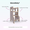 MeowBaby Montessori Küchenhelfer/Lernturm Solid
