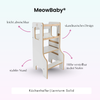 MeowBaby Montessori Küchenhelfer/Lernturm Solid