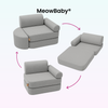 Meowbaby Kindersessel 3‑in‑1 Outzy - Faltbare Kindercouch & Spielmatratze - Outdoor Living Edition