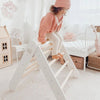 MeowBaby Kletterdreieck mit Rutsche 60x61 cm, Holz