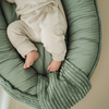 MeowBaby Babynestchen Ästhetik Cord für Neugeborene - Classic Cord Edition
