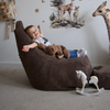 MeowBaby Kindersessel & Kinderhocker Ästhetik Cord Tearo - Classic Cord Edition