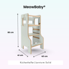 MeowBaby Montessori Küchenhelfer/Lernturm Solid