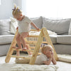MeowBaby Kletterdreieck mit Rutsche 60x61 cm, Holz