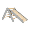 MeowBaby Kletterdreieck mit Rutsche 60x61 cm, Holz