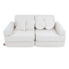 MeowBaby Spielsofa Mini Max Premium Bouclé - cremé/weiss