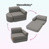 Meowbaby Kindersessel 3‑in‑1 Outzy - Faltbare Kindercouch & Spielmatratze - Outdoor Living Edition