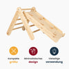 MeowBaby Kletterdreieck mit Rutsche 60x61 cm, Holz