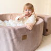 MeowBaby Schaumspielset Ästhetik Cord mit Bällebad, 200 Bälle - eigene Farbauswahl
