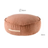 MeowBaby Sitzpouf für Kinder, Rund, Premium Cord - Slim Cord Edition