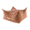 MeowBaby Sitzpouf für Kinder Quadratisch Premium Cord - Slim Cord Edition