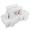 MeowBaby Spielsofa Mini Plus Premium Bouclé - cremé/weiss
