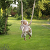MeowBaby Babyschaukel Ästhetik Cord im Bärendesign - Classic Cord Edition