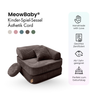 Meowbaby Kindersessel 3‑in‑1 Ästhetik Cord - Faltbare Kindercouch & Spielmatratze - Classic Cord Edition