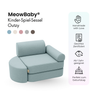 Meowbaby Kindersessel 3‑in‑1 Outzy - Faltbare Kindercouch & Spielmatratze - Outdoor Living Edition