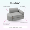 Meowbaby Kindersessel 3‑in‑1 Outzy - Faltbare Kindercouch & Spielmatratze - Outdoor Living Edition