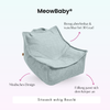 MeowBaby Kindersessel eckig - Premium Bouclé