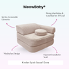 Meowbaby Kindersessel 3‑in‑1 Dune - Faltbare Kindercouch & Spielmatratze
