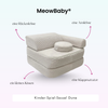 Meowbaby Kindersessel 3‑in‑1 Dune - Faltbare Kindercouch & Spielmatratze