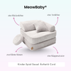 Meowbaby Kindersessel 3‑in‑1 Ästhetik Cord - Faltbare Kindercouch & Spielmatratze - Classic Cord Edition