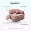 Meowbaby Kindersessel 3‑in‑1 Ästhetik Cord - Faltbare Kindercouch & Spielmatratze - Classic Cord Edition