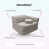 Meowbaby Kindersessel 3‑in‑1 Dune - Faltbare Kindercouch & Spielmatratze