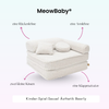 Meowbaby Kindersessel 3‑in‑1 Bearly - Faltbare Kindercouch & Spielmatratze - Soft Teddy Edition