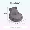 MeowBaby Kindersessel Bären-Sitzsack Churros - Plüsch-Cord Edition