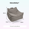 MeowBaby Kindersessel Bearly eckig - Soft Teddy Edition