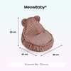 MeowBaby Kindersessel Bären-Sitzsack Churros - Plüsch-Cord Edition