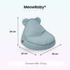 MeowBaby Outdoor Kinder-Sitzsack Outzy Bär - Outdoor Living Edition