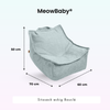 MeowBaby Kindersessel eckig - Premium Bouclé