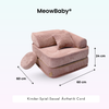 Meowbaby Kindersessel 3‑in‑1 Ästhetik Cord - Faltbare Kindercouch & Spielmatratze - Classic Cord Edition