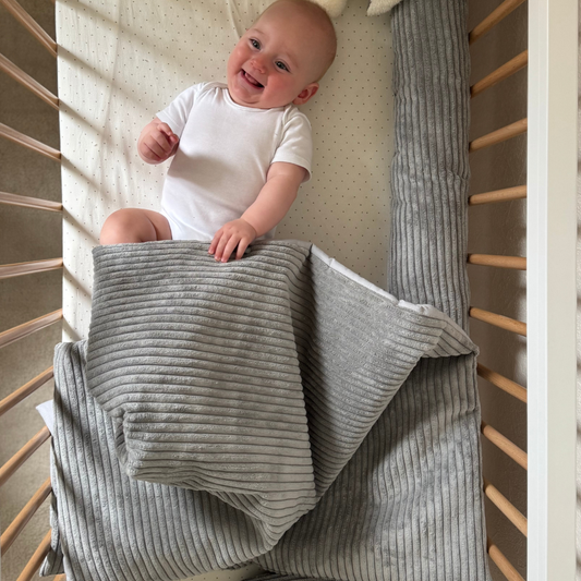 MeowBaby Babydecke Ästhetik Cord für Neugeborene - Classic Cord Edition