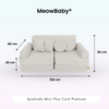 MeowBaby Spielsofa Mini Plus Cord Premium - Slim Cord Edition