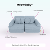 MeowBaby Spielsofa Mini Plus Cord Premium - Slim Cord Edition
