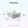 MeowBaby Outzy Sitzpouf für Kinder quadratisch - Outdoor Living Edition