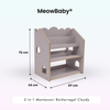 MeowBaby 2-in-1 Montessori-Bücherregal Cloudy